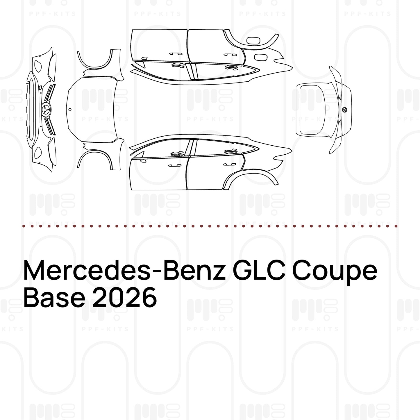PPF prédécoupé Mercedes-Benz GLC Coupe Base 2026