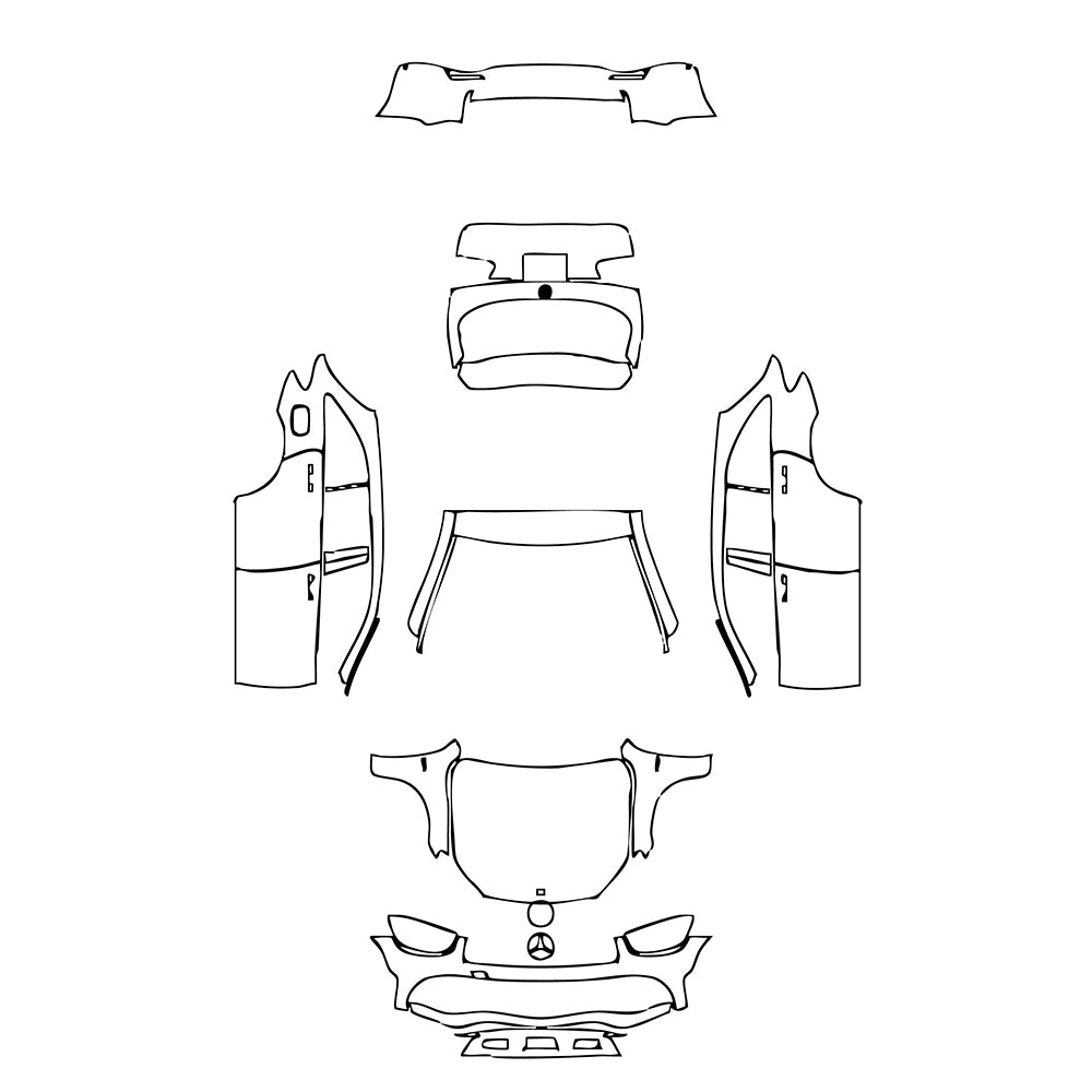 Pre-Cut PPF Mercedes-Benz GLC SUV AMG GLC43 2020 - PPF-Kits