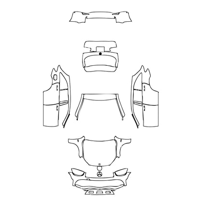 Pre-Cut PPF Mercedes-Benz GLC SUV AMG GLC43 2022 - PPF-Kits