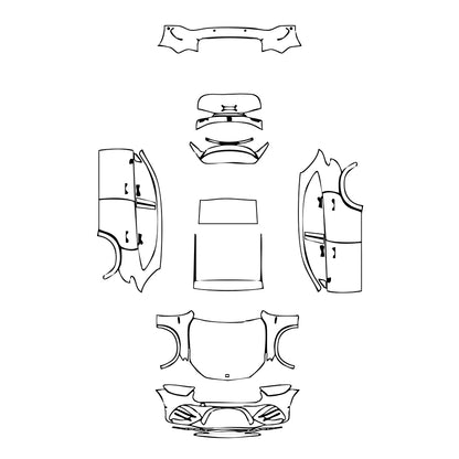 Pre-Cut PPF Mercedes-Benz GLC SUV AMG GLC43 2025 - PPF-Kits