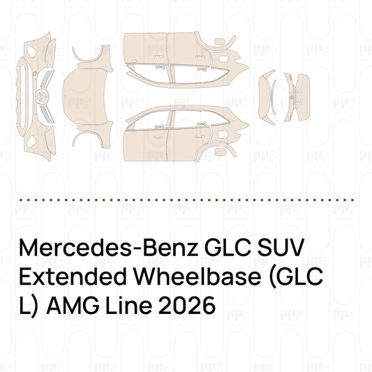PPF prédécoupé Mercedes-Benz GLC SUV Extended Wheelbase (GLC L) AMG Line 2026
