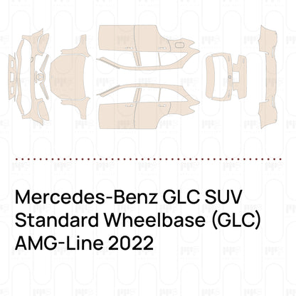 PPF prédécoupé Mercedes-Benz GLC SUV Standard Wheelbase (GLC) AMG-Line 2022