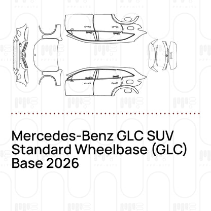 PPF prédécoupé Mercedes-Benz GLC SUV Standard Wheelbase (GLC) Base 2026