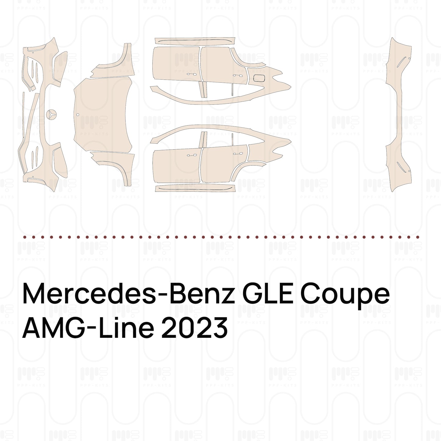 PPF prédécoupé Mercedes-Benz GLE Coupe AMG-Line 2023