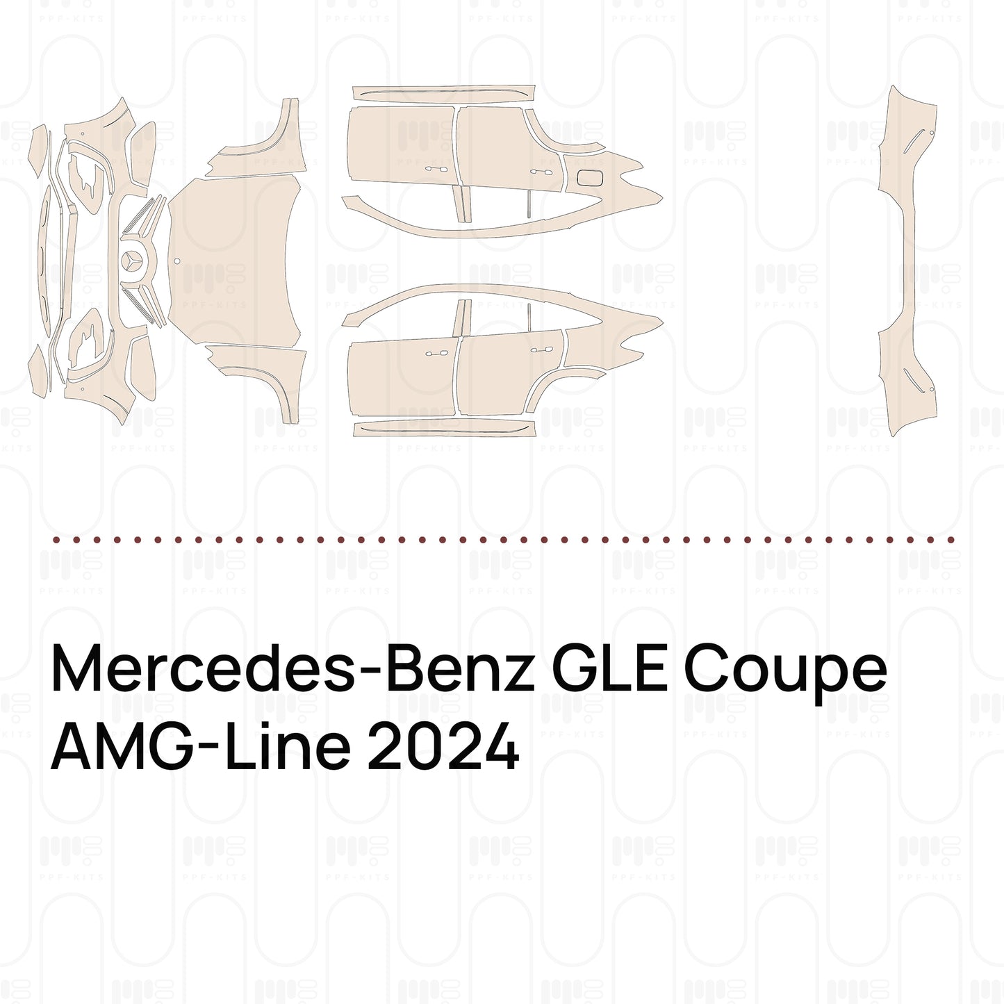 PPF prédécoupé Mercedes-Benz GLE Coupe AMG-Line 2024