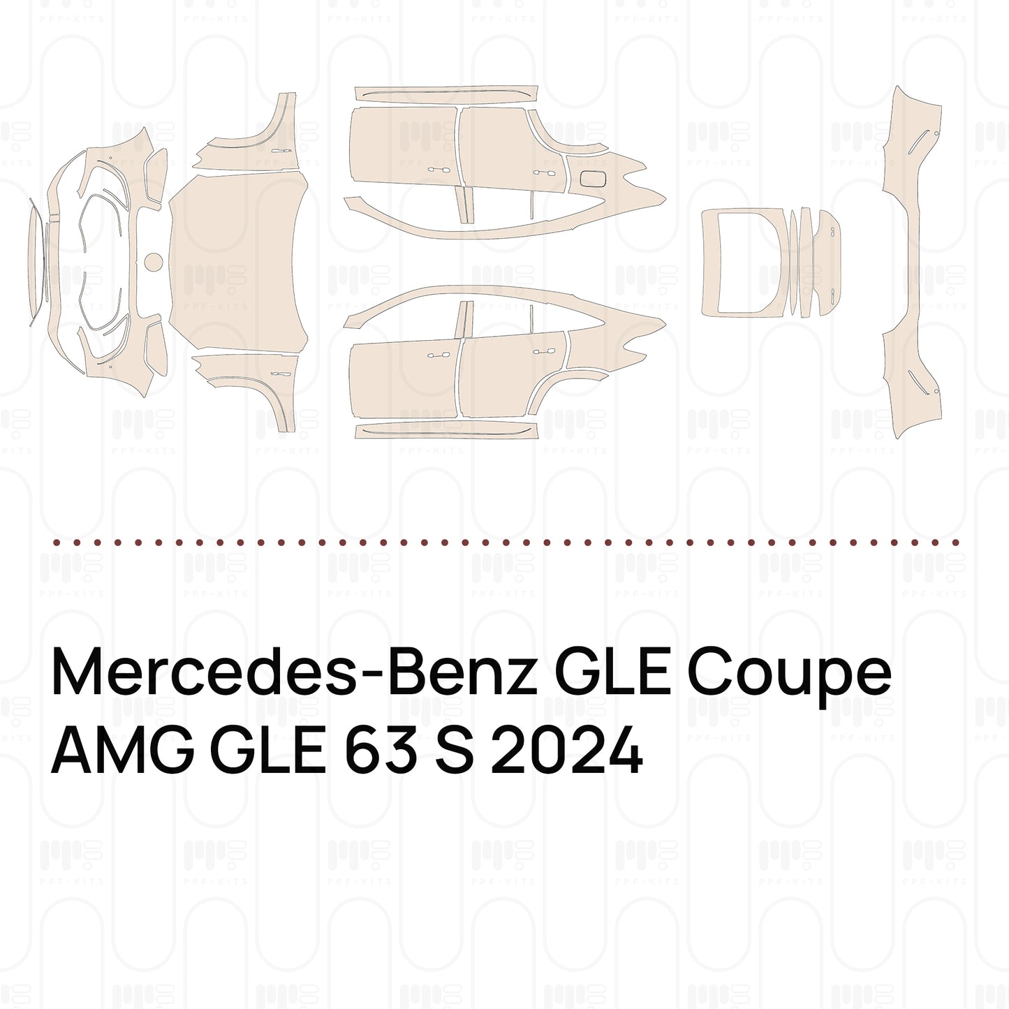 PPF prédécoupé Mercedes-Benz GLE Coupe AMG GLE 63 S 2024