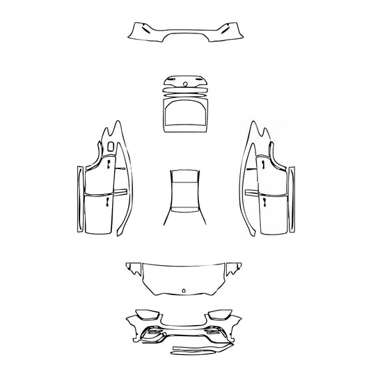 Pre-Cut PPF Mercedes-Benz GLE GLE Coupe AMG GLE 53 2022 - PPF-Kits