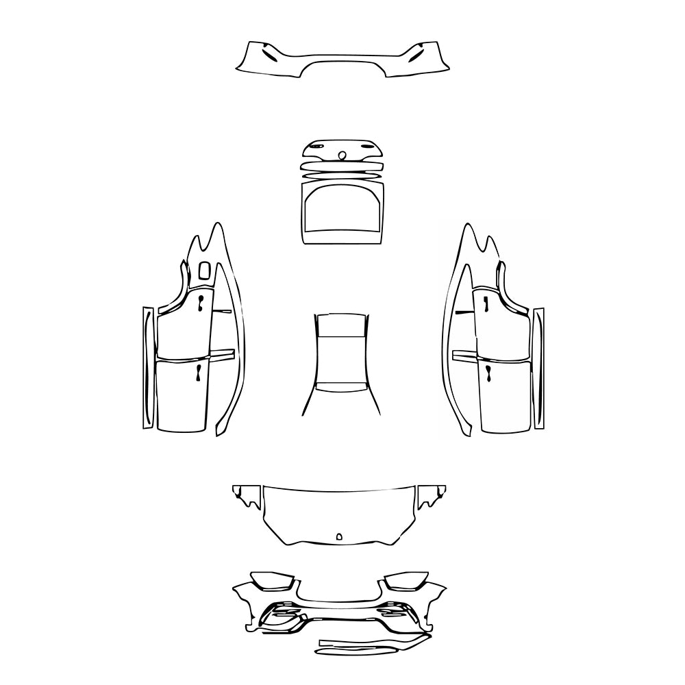 Pre-Cut PPF Mercedes-Benz GLE GLE Coupe AMG GLE 53 2023 - PPF-Kits