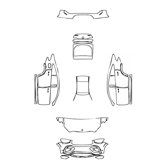 Pre-Cut PPF Mercedes-Benz GLE GLE Coupe AMG GLE 53 2024 - PPF-Kits
