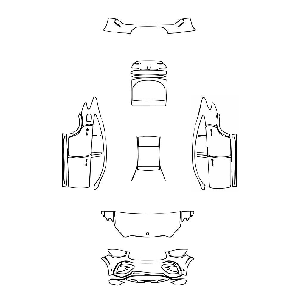 Pre-Cut PPF Mercedes-Benz GLE GLE Coupe AMG GLE 53 2025 - PPF-Kits
