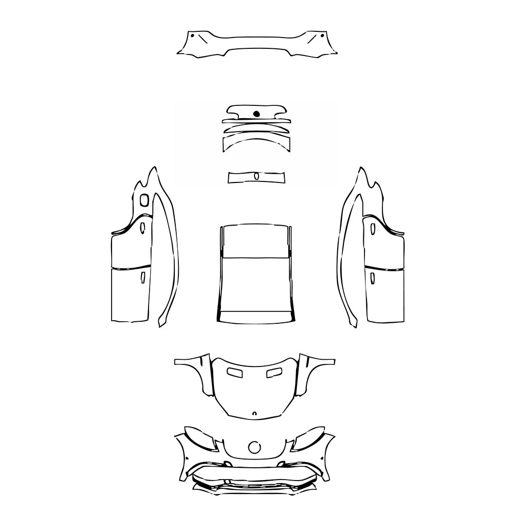 Pre-Cut PPF Mercedes-Benz GLE GLE Coupe AMG GLE 63 2018 - PPF-Kits