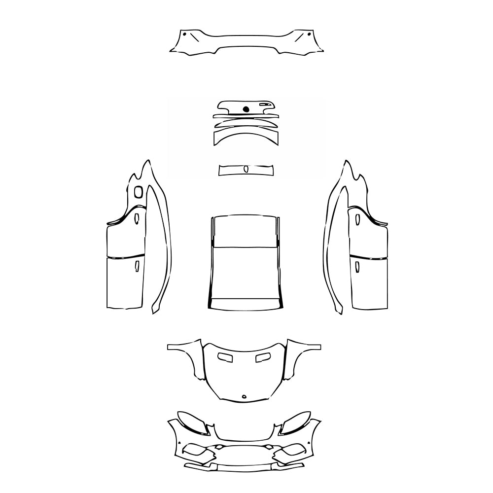 Pre-Cut PPF Mercedes-Benz GLE GLE Coupe Base 2017 - PPF-Kits