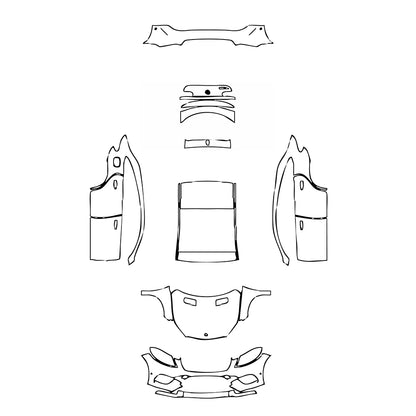 Pre-Cut PPF Mercedes-Benz GLE GLE Coupe Base 2017 - PPF-Kits