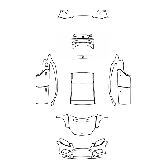 Pre-Cut PPF Mercedes-Benz GLE GLE Coupe Base 2017 - PPF-Kits