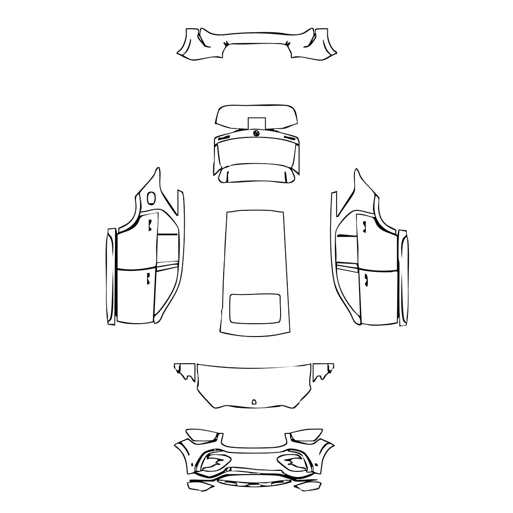 Pre-Cut PPF Mercedes-Benz GLE GLE SUV AMG GLE 53 2024 - PPF-Kits