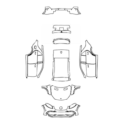 Pre-Cut PPF Mercedes-Benz GLE GLE SUV AMG GLE 63 2015 - PPF-Kits