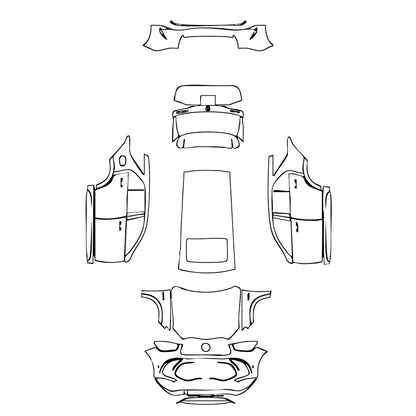 Pre-Cut PPF Mercedes-Benz GLE GLE SUV AMG GLE 63 S 2022 - PPF-Kits