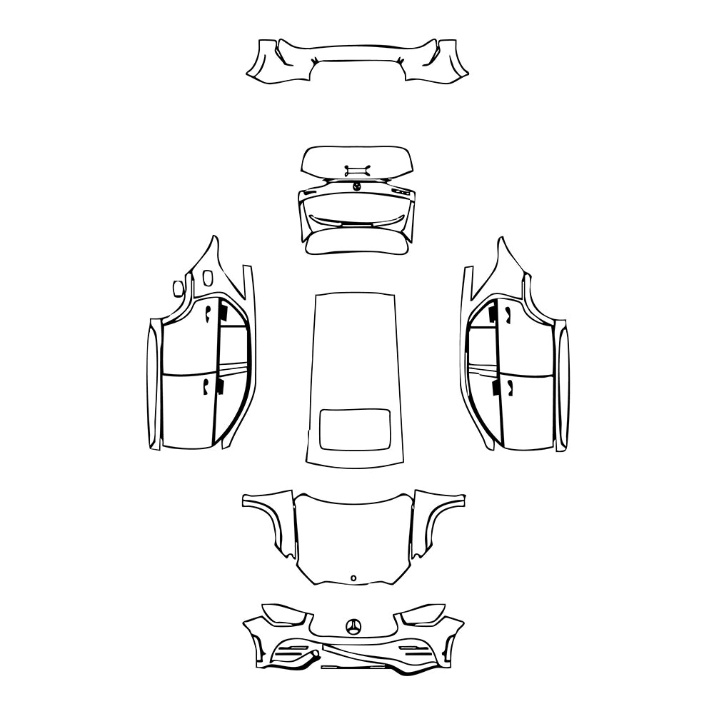 Pre-Cut PPF Mercedes-Benz GLE GLE SUV AMG line 2022 - PPF-Kits