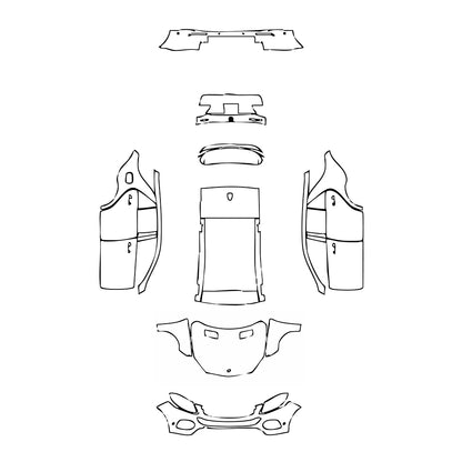 Pre-Cut PPF Mercedes-Benz GLE GLE SUV Base 2015 - PPF-Kits