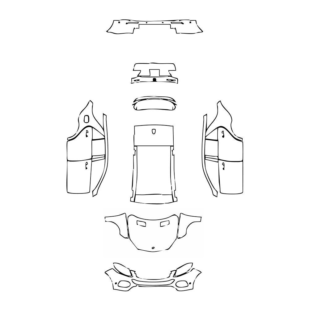 Pre-Cut PPF Mercedes-Benz GLE GLE SUV Base 2018 - PPF-Kits