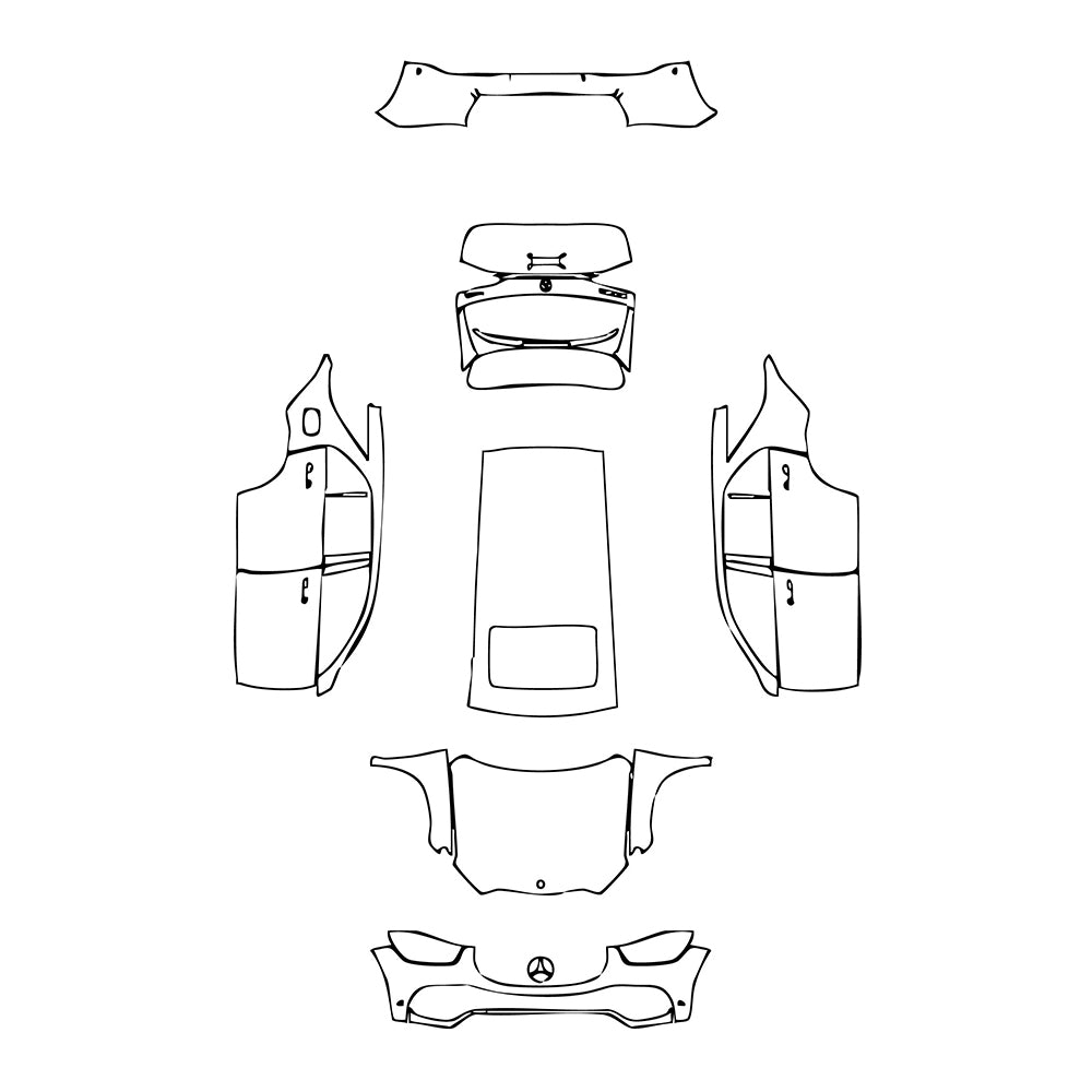 Pre-Cut PPF Mercedes-Benz GLE GLE SUV Base 2023 - PPF-Kits