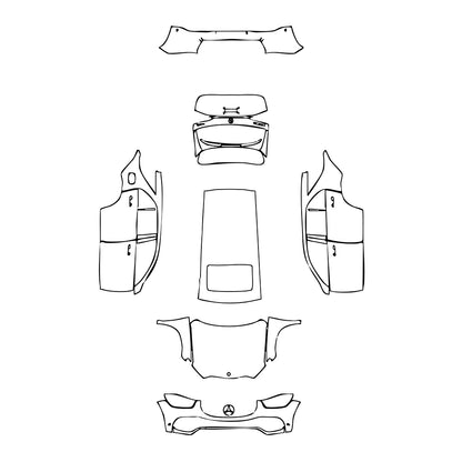 Pre-Cut PPF Mercedes-Benz GLE GLE SUV Base 2023 - PPF-Kits