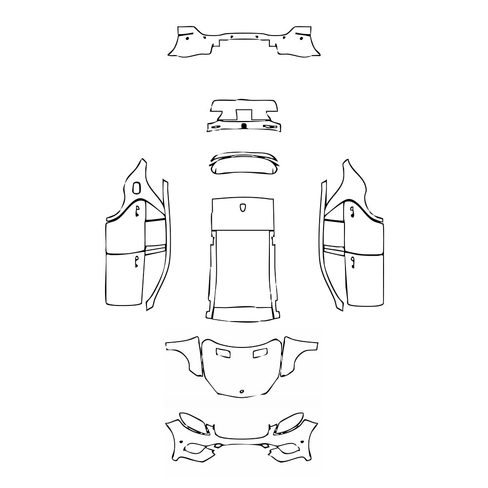 Pre-Cut PPF Mercedes-Benz GLE GLE SUV Sport 2015 - PPF-Kits