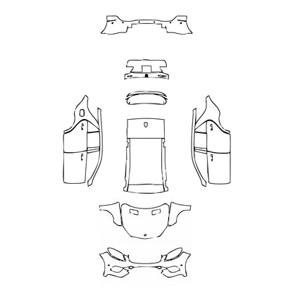 Pre-Cut PPF Mercedes-Benz GLE GLE SUV Sport 2017 - PPF-Kits