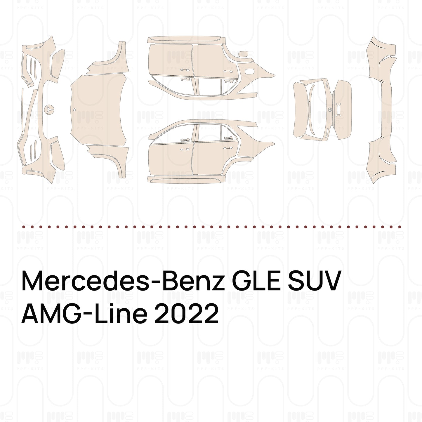 PPF prédécoupé Mercedes-Benz GLE SUV AMG-Line 2022