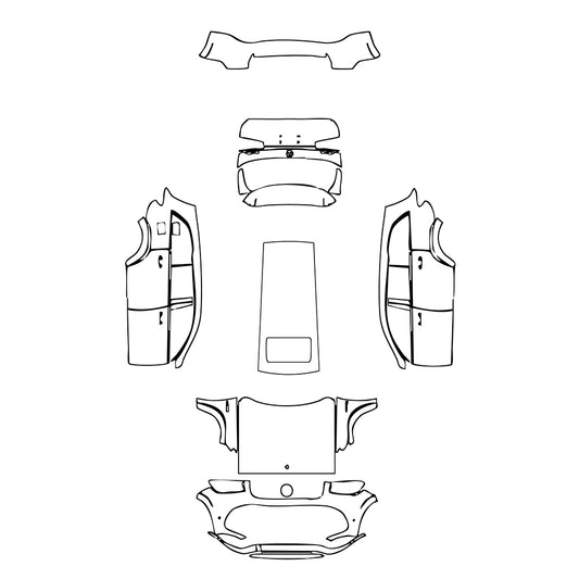 Pre-Cut PPF Mercedes-Benz GLS AMG GLS 63 2020 - PPF-Kits