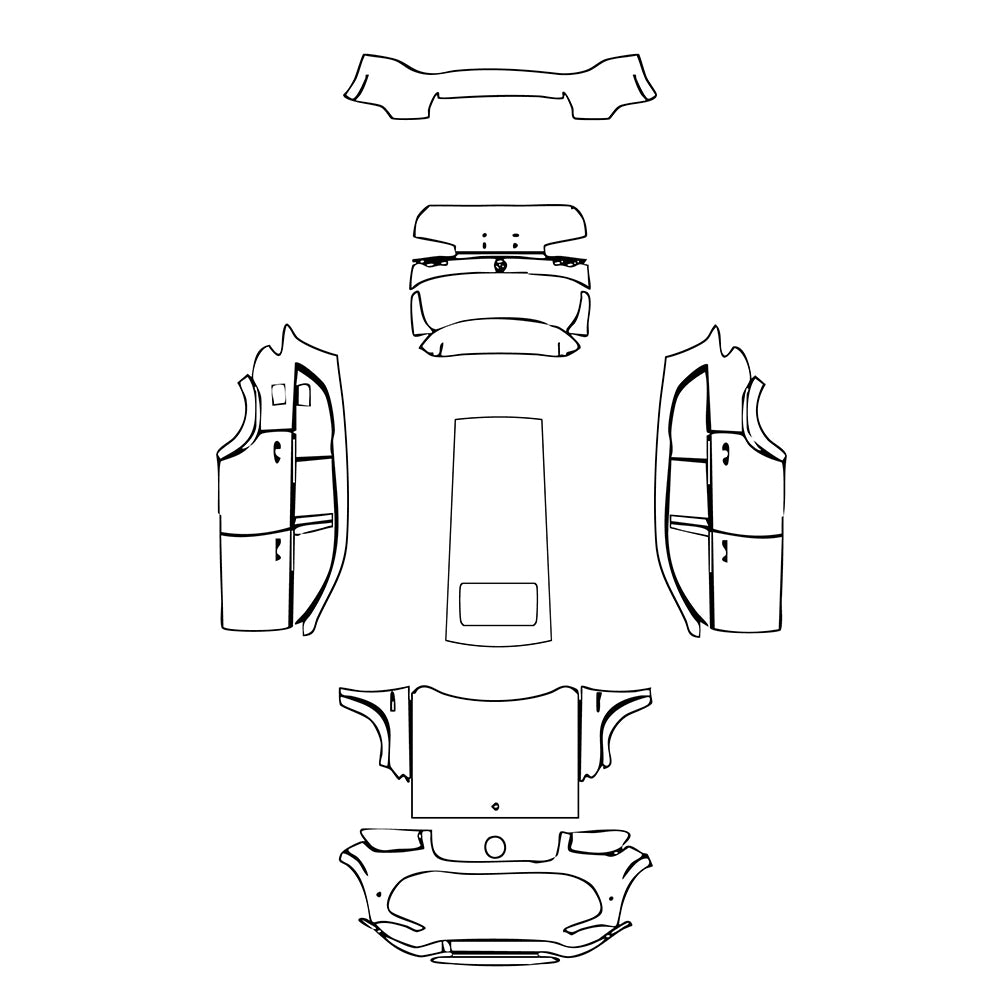 Pre-Cut PPF Mercedes-Benz GLS AMG GLS 63 2024 - PPF-Kits