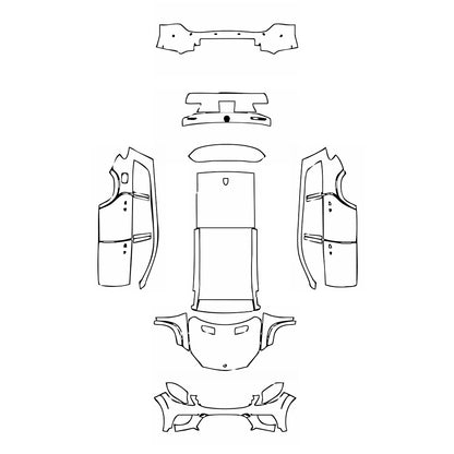 Pre-Cut PPF Mercedes-Benz GLS AMG Line 2017 - PPF-Kits
