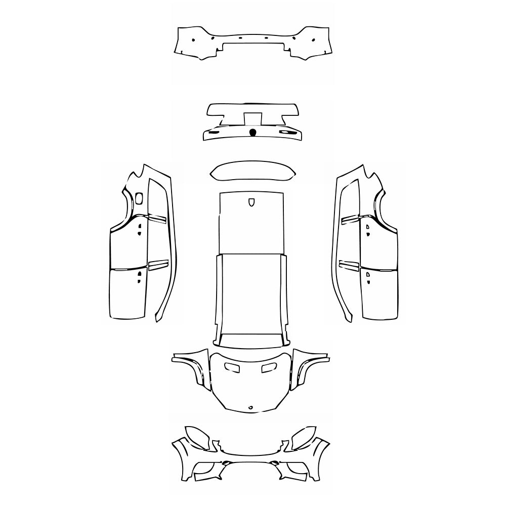 Pre-Cut PPF Mercedes-Benz GLS AMG Line 2018 - PPF-Kits