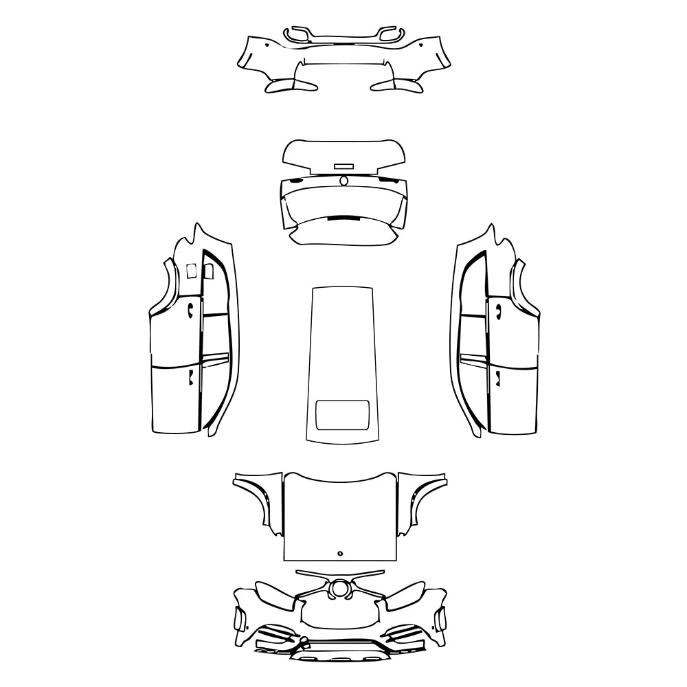 Pre-Cut PPF Mercedes-Benz GLS AMG Line 2023 - PPF-Kits