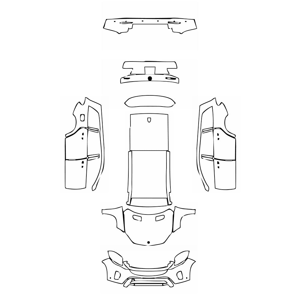 Pre-Cut PPF Mercedes-Benz GLS Base 2016 - PPF-Kits