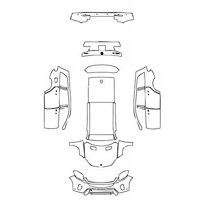 Pre-Cut PPF Mercedes-Benz GLS Base 2016 - PPF-Kits