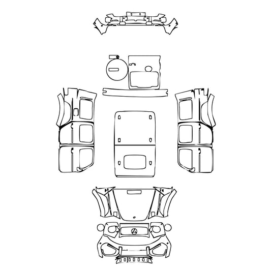 Pre-Cut PPF Mercedes-Benz G Class AMG G63 2025 - PPF-Kits