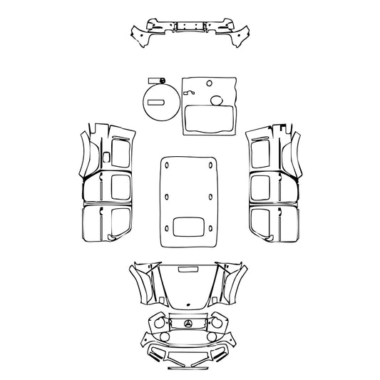 Pre-Cut PPF Mercedes-Benz G Class G500 2023 - PPF-Kits
