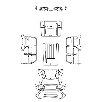 Pre-Cut PPF Mercedes-Benz G Class G500 4x4 2018 - PPF-Kits