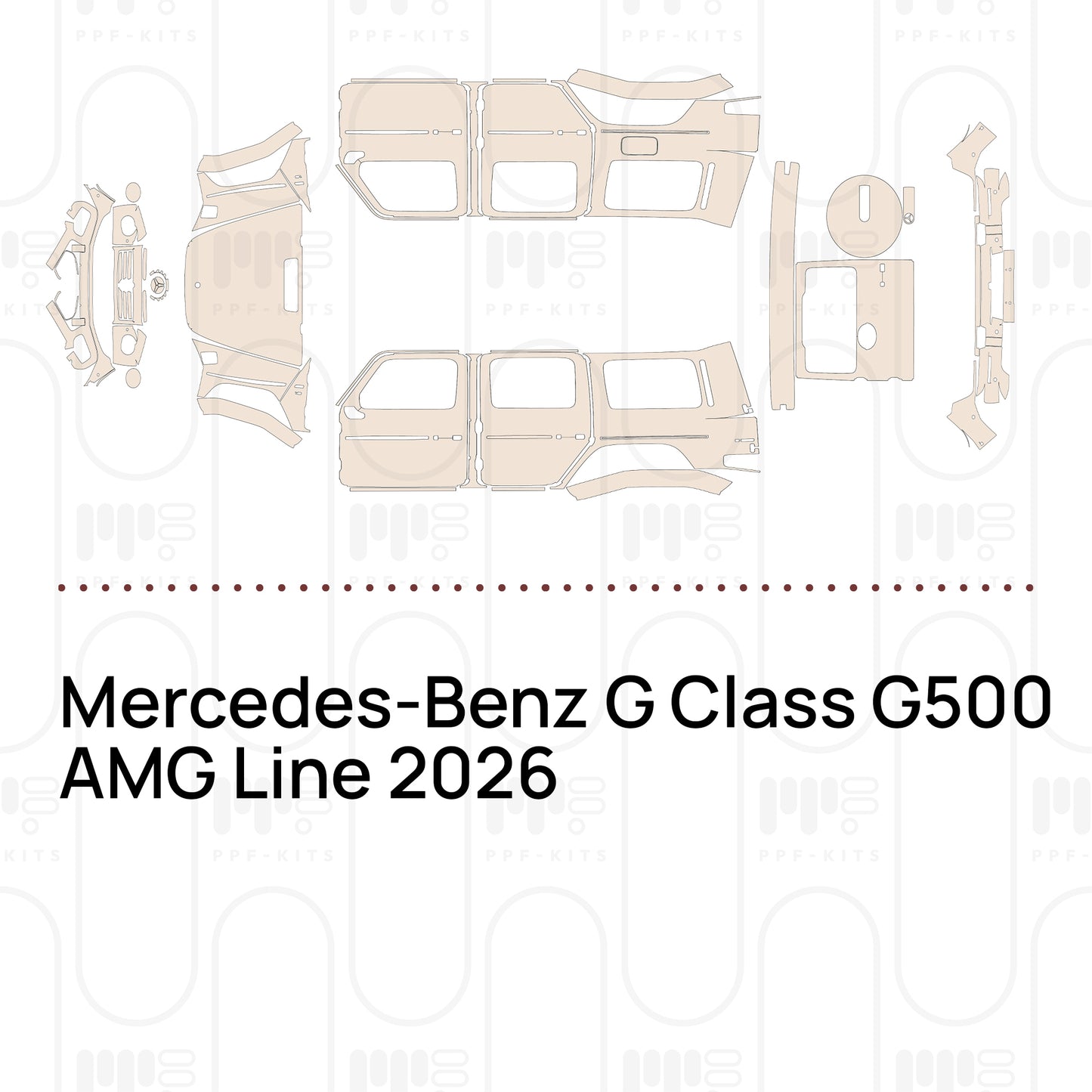 PPF prédécoupé Mercedes-Benz G Class G500 AMG Line 2026
