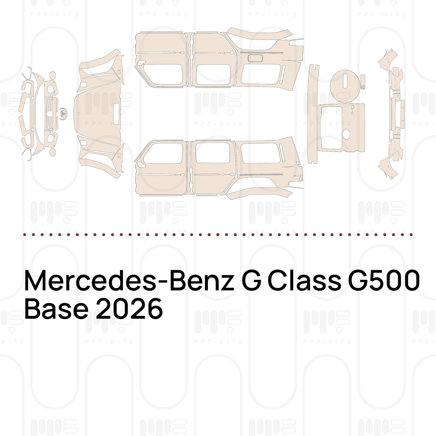 PPF prédécoupé Mercedes-Benz G Class G500 Base 2026