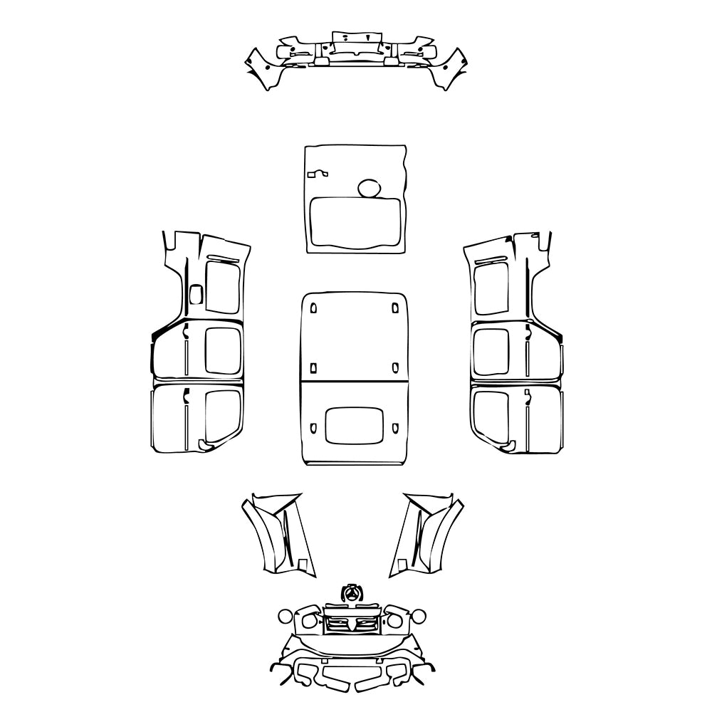 Pre-Cut PPF Mercedes-Benz G Class G 580 with EQ-Technology Base 2025 - PPF-Kits