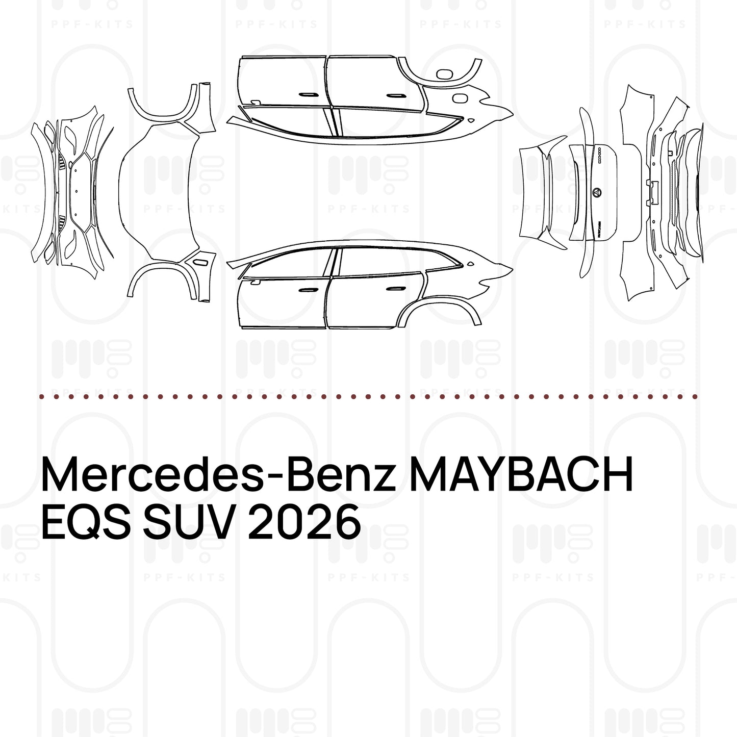 PPF prédécoupé Mercedes-Benz MAYBACH EQS SUV 2026