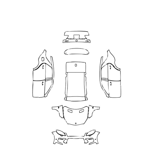 Pre-Cut PPF Mercedes-Benz ML 63 AMG 2012 - PPF-Kits