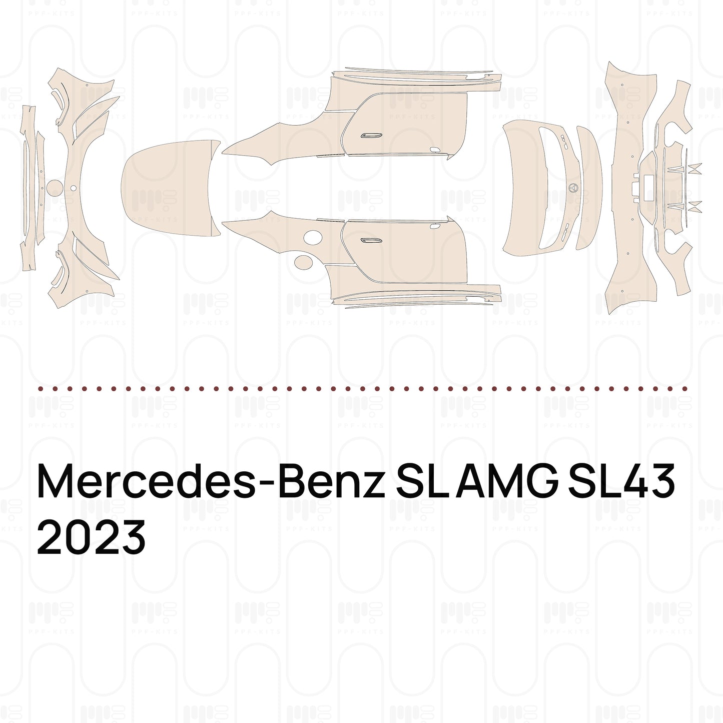 PPF prédécoupé Mercedes-Benz SL AMG SL43 2023