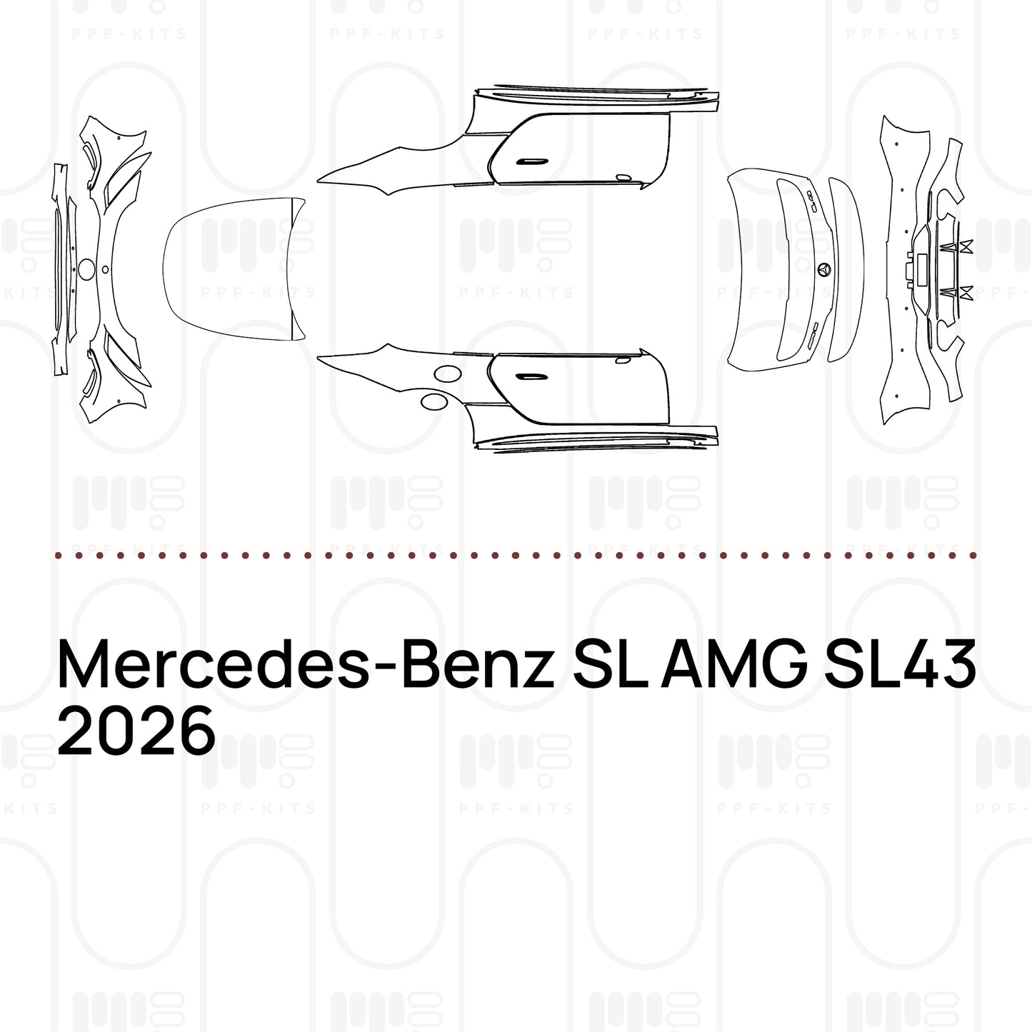 PPF prédécoupé Mercedes-Benz SL AMG SL43 2026
