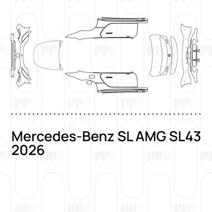PPF prédécoupé Mercedes-Benz SL AMG SL43 2026