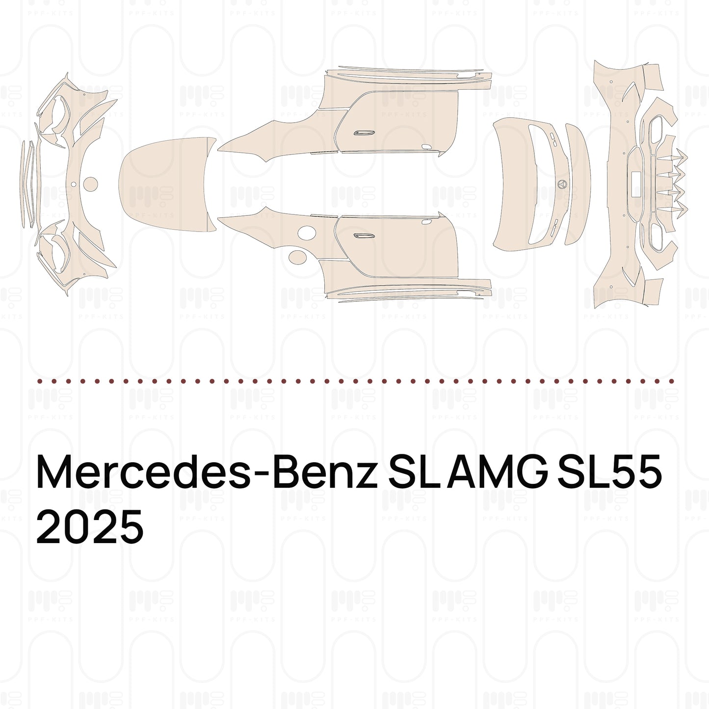 PPF prédécoupé Mercedes-Benz SL AMG SL55 2025