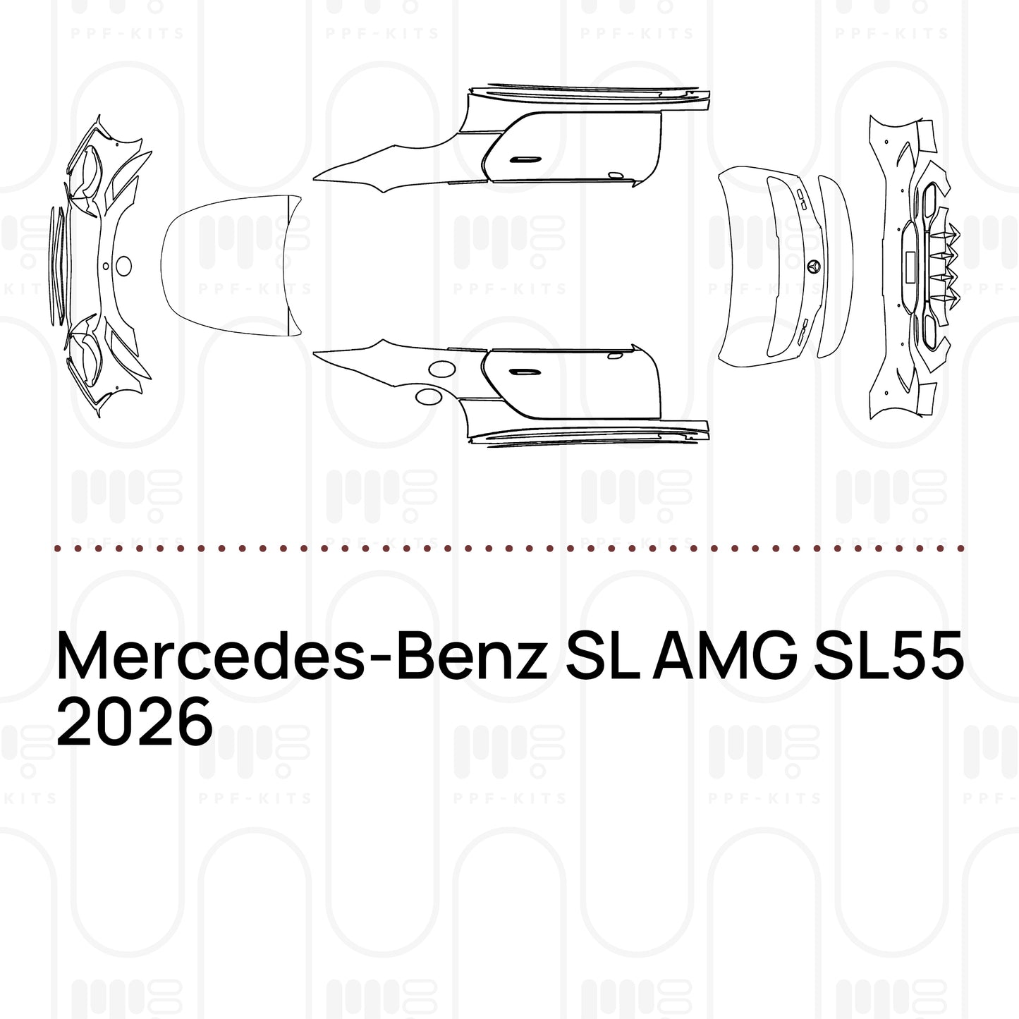 PPF prédécoupé Mercedes-Benz SL AMG SL55 2026