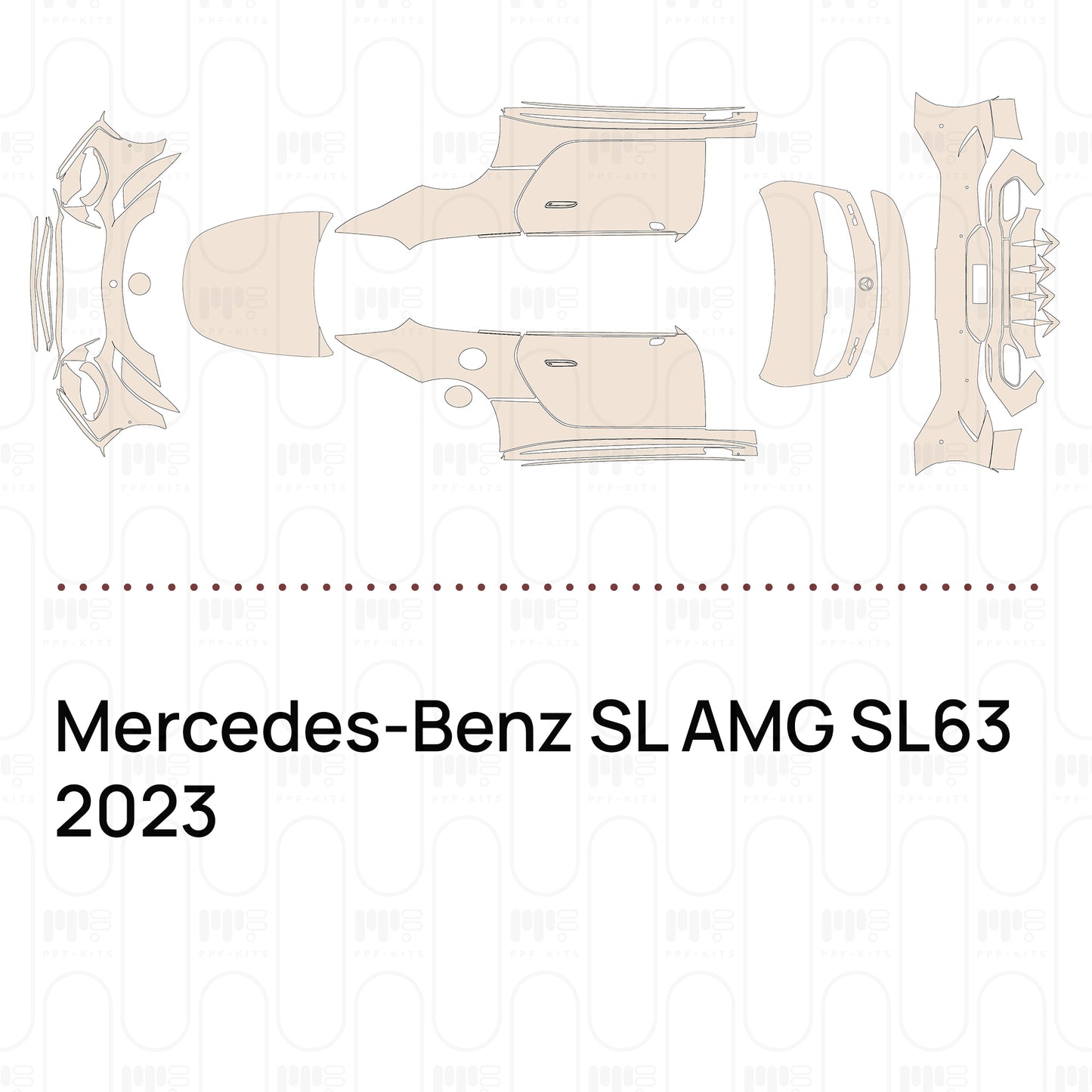 PPF prédécoupé Mercedes-Benz SL AMG SL63 2023
